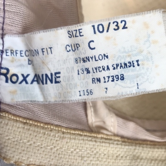 Vintage 70s Roxanne Pinup Purple Floral Romper One Piece Swimsuit - Picture 9 of 10